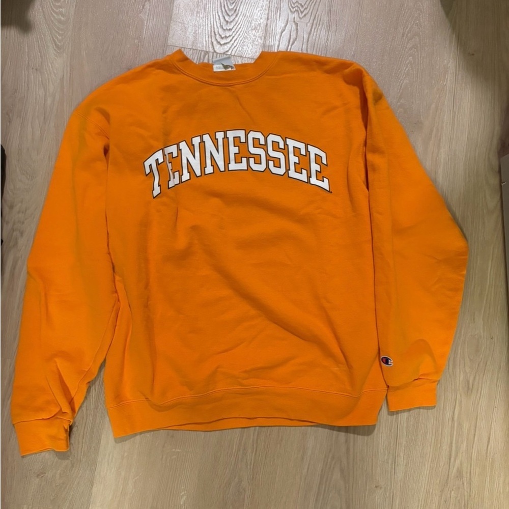 Champion Orange Tennessee Crewneck Sweatshirt - Men
